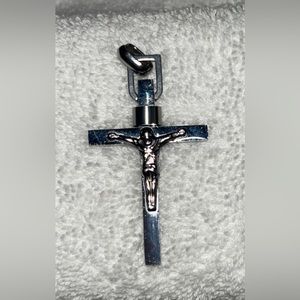 Stainless steel cross for men.
